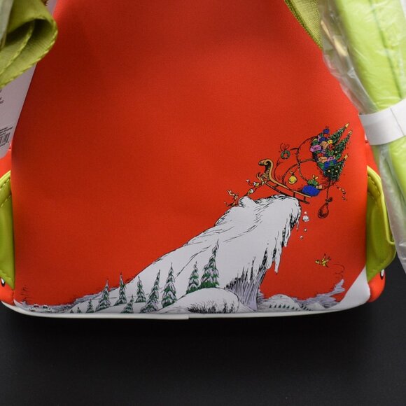 Loungefly DR Seuss Grinch LENTICULAR Heart Mini Backpack (A5)